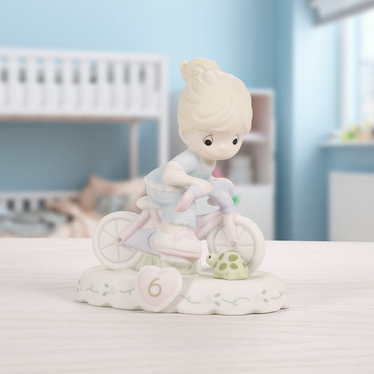 Growing In Grace, Age 6, Blonde Girl Figurine