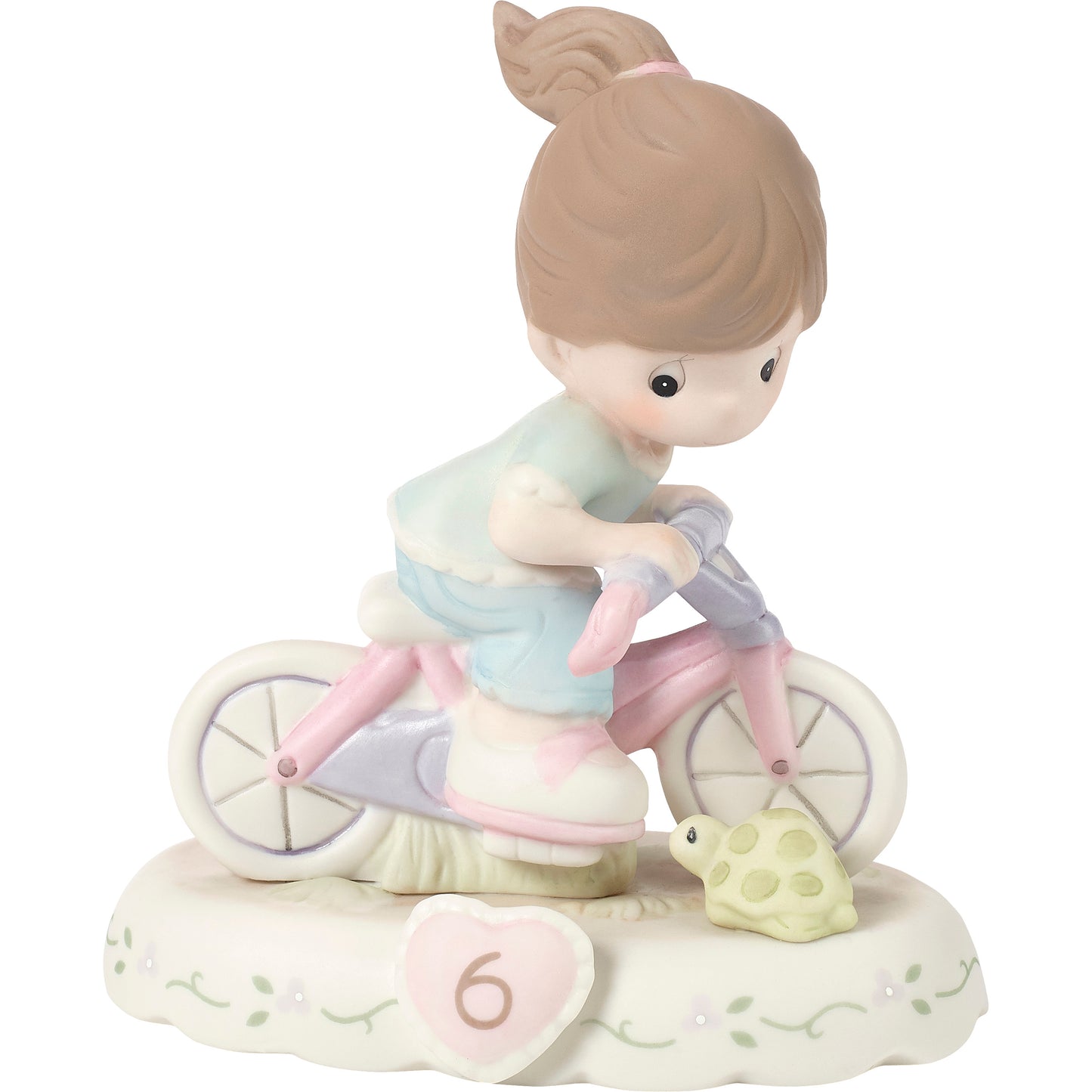 Growing In Grace, Age 6, Brunette Girl Figurine