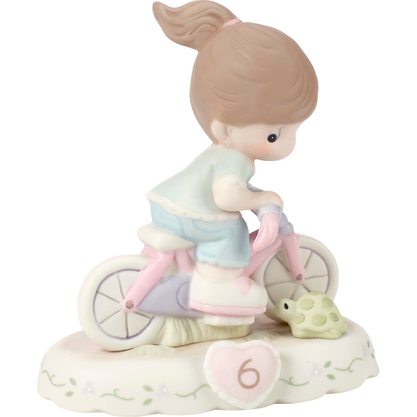 Growing In Grace, Age 6, Brunette Girl Figurine