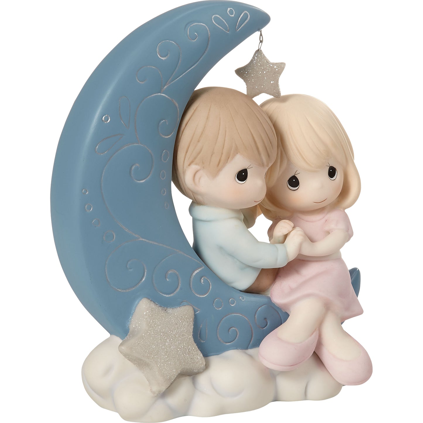 I Love You To The Moon And Back, Bisque Porcelain Figurine