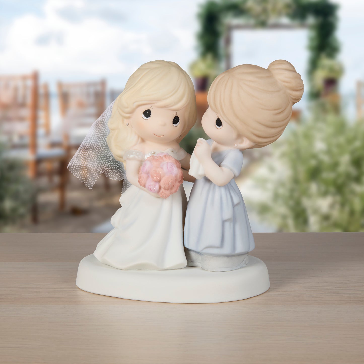 My Daughter, My Pride, A Beautiful Bride Figurine, Mother and Daughter