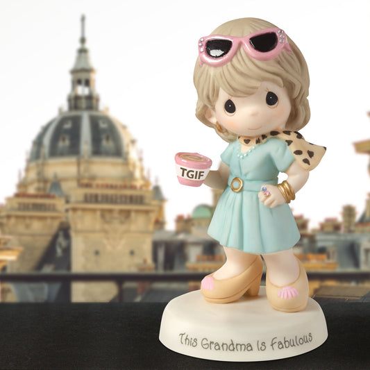 TGIF-This Grandma Is Fabulous, Bisque Porcelain Figurine