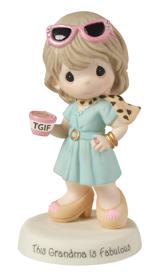 TGIF-This Grandma Is Fabulous, Bisque Porcelain Figurine