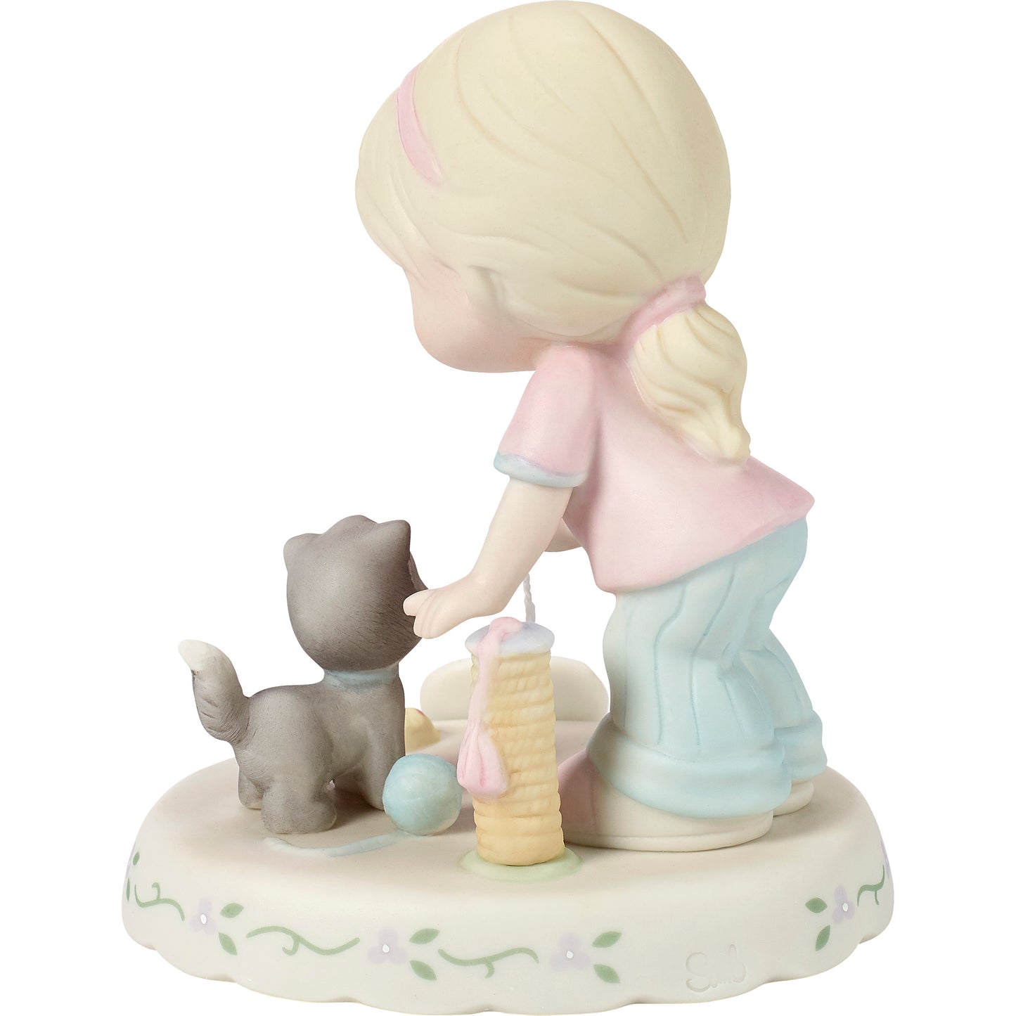 Growing In Grace, Age 7, Blonde Girl Figurine