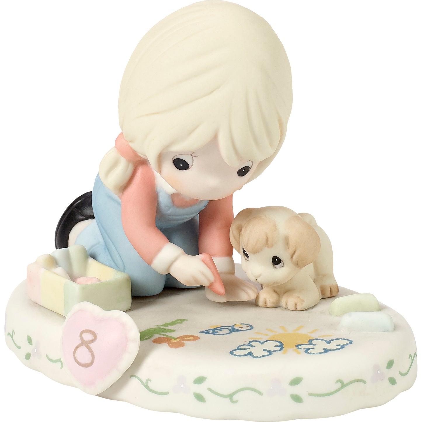 Growing In Grace, Age 8, Blonde Girl Figurine