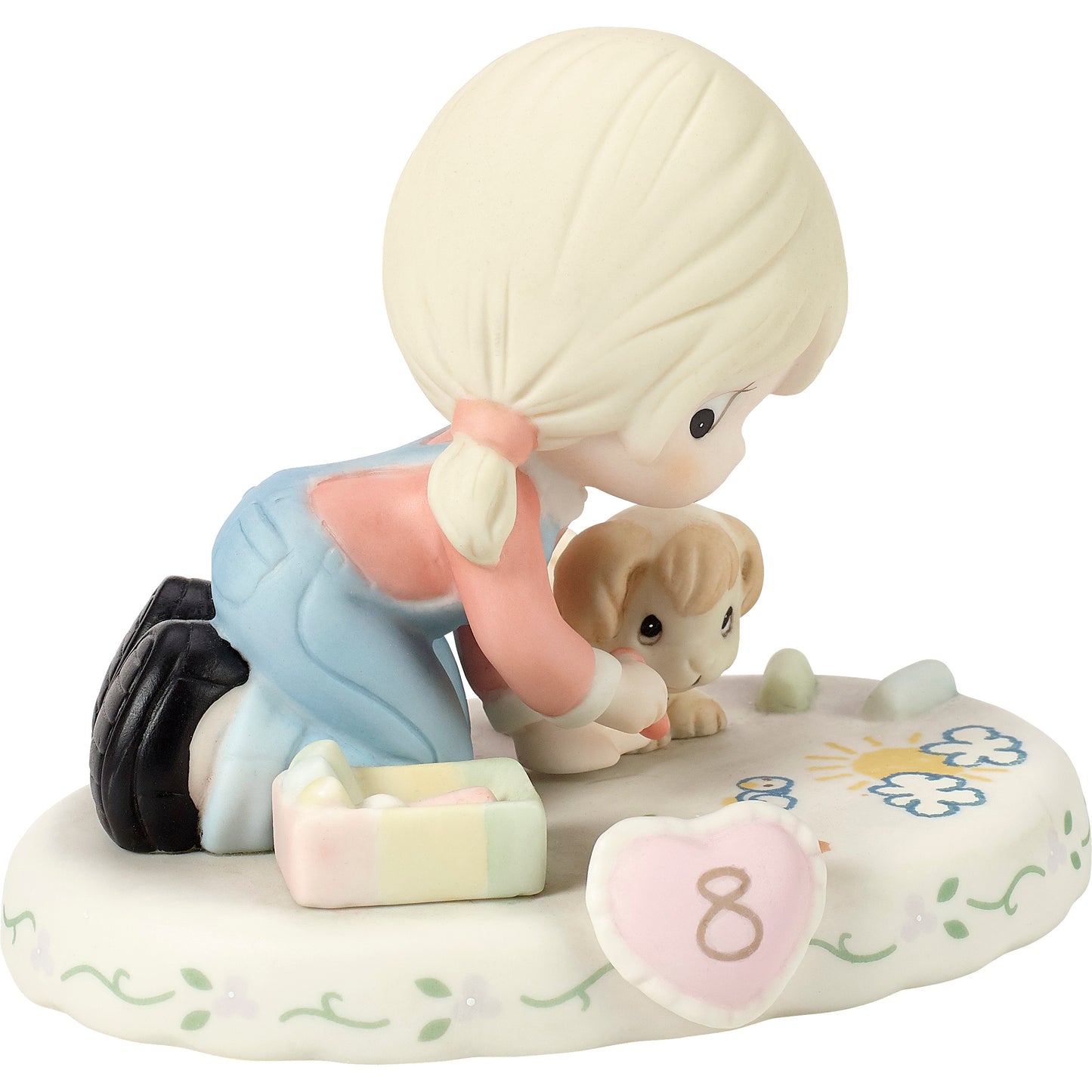 Growing In Grace, Age 8, Blonde Girl Figurine
