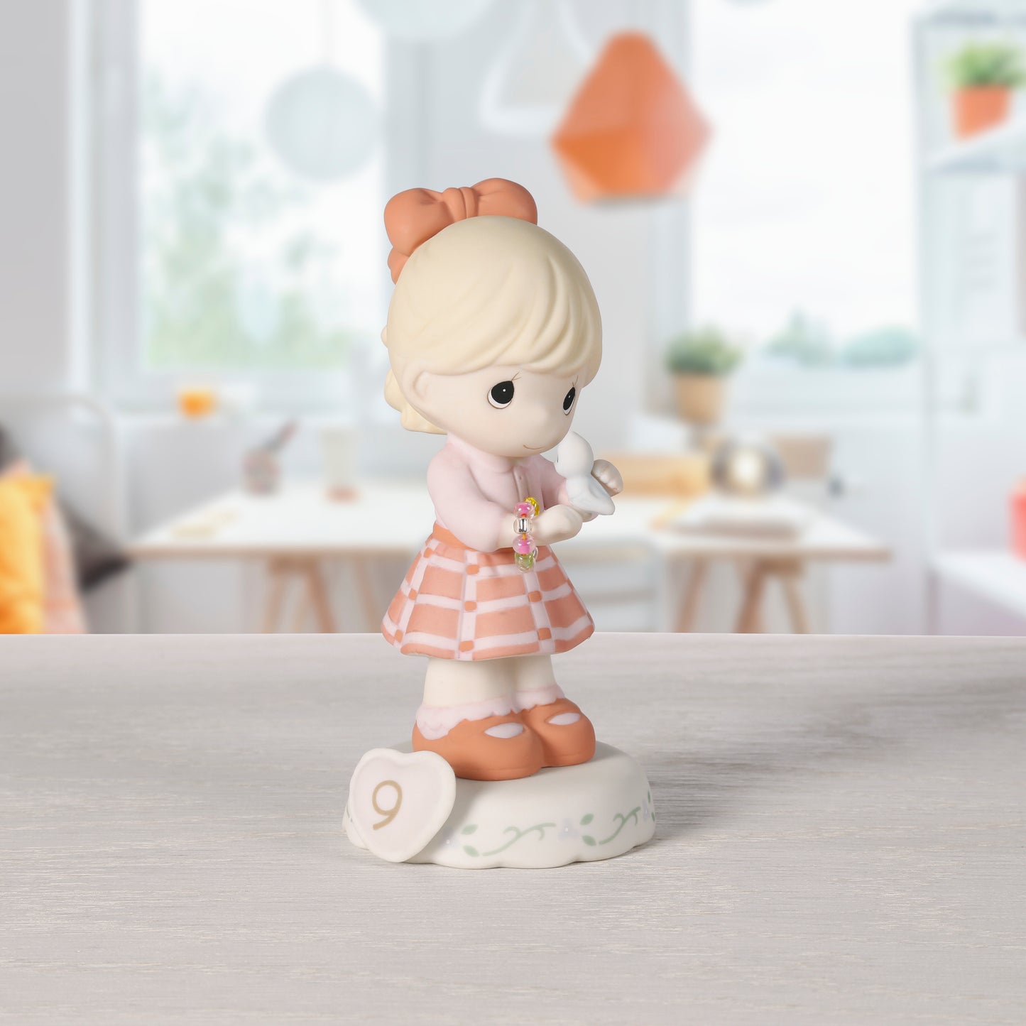 Growing In Grace, Age 9, Blonde Girl Figurine