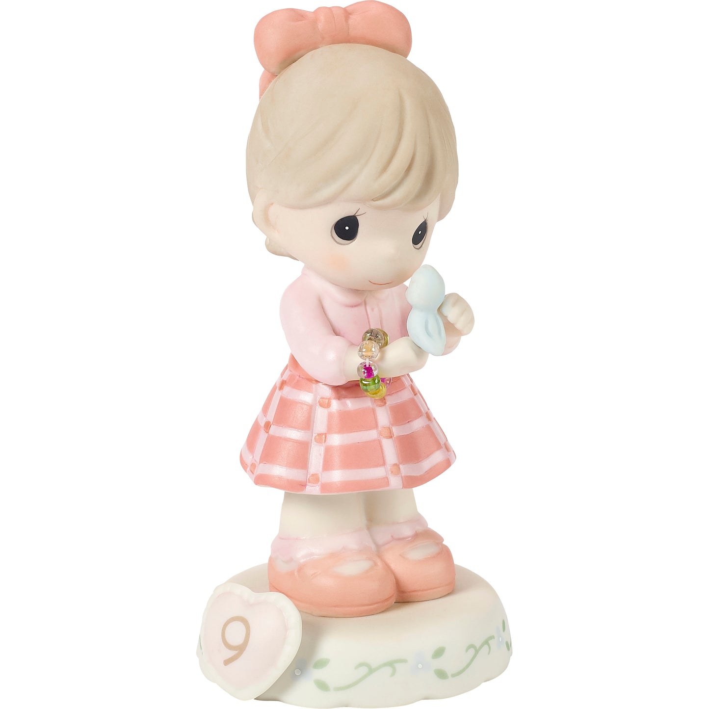 Growing In Grace, Age 9, Brunette Girl Figurine