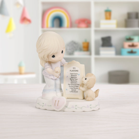 Growing In Grace, Age 11, Blonde Girl Figurine
