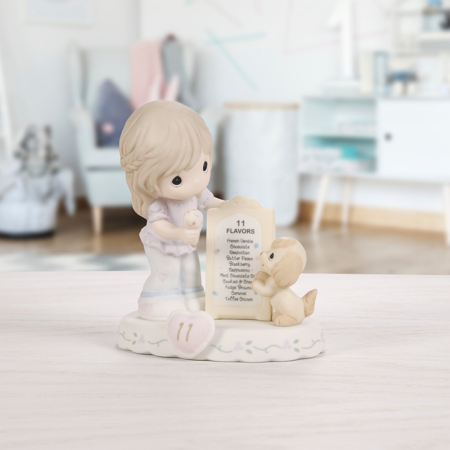 Growing In Grace, Age 11, Brunette Girl Figurine