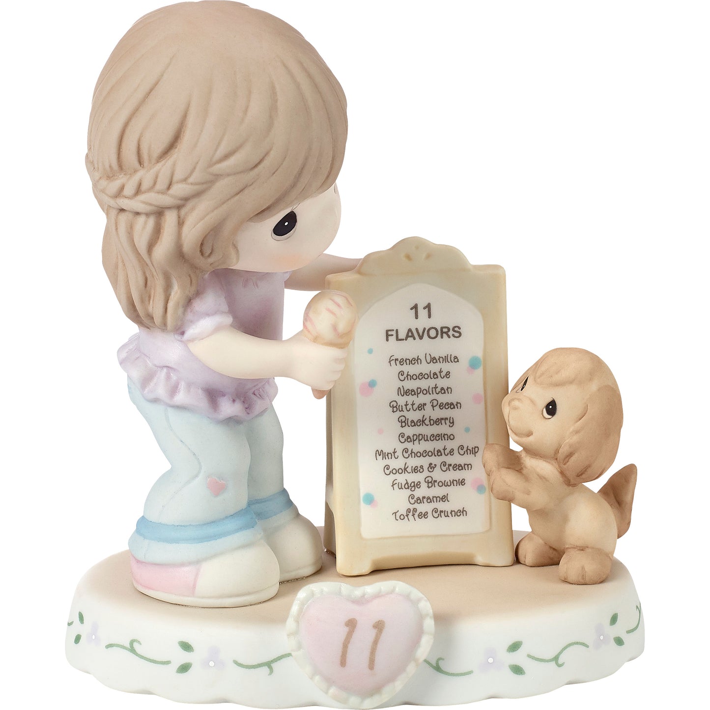 Growing In Grace, Age 11, Brunette Girl Figurine