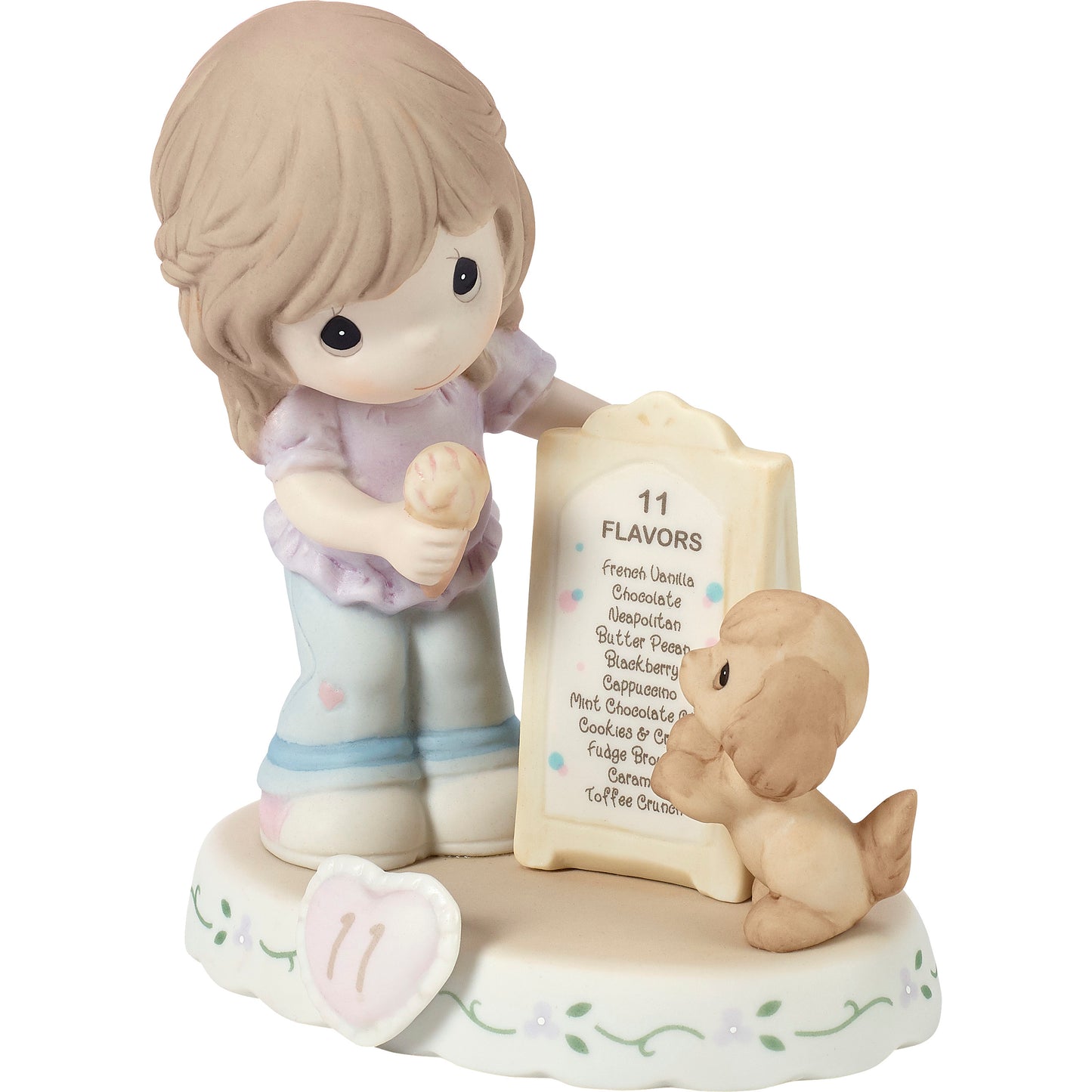 Growing In Grace, Age 11, Brunette Girl Figurine