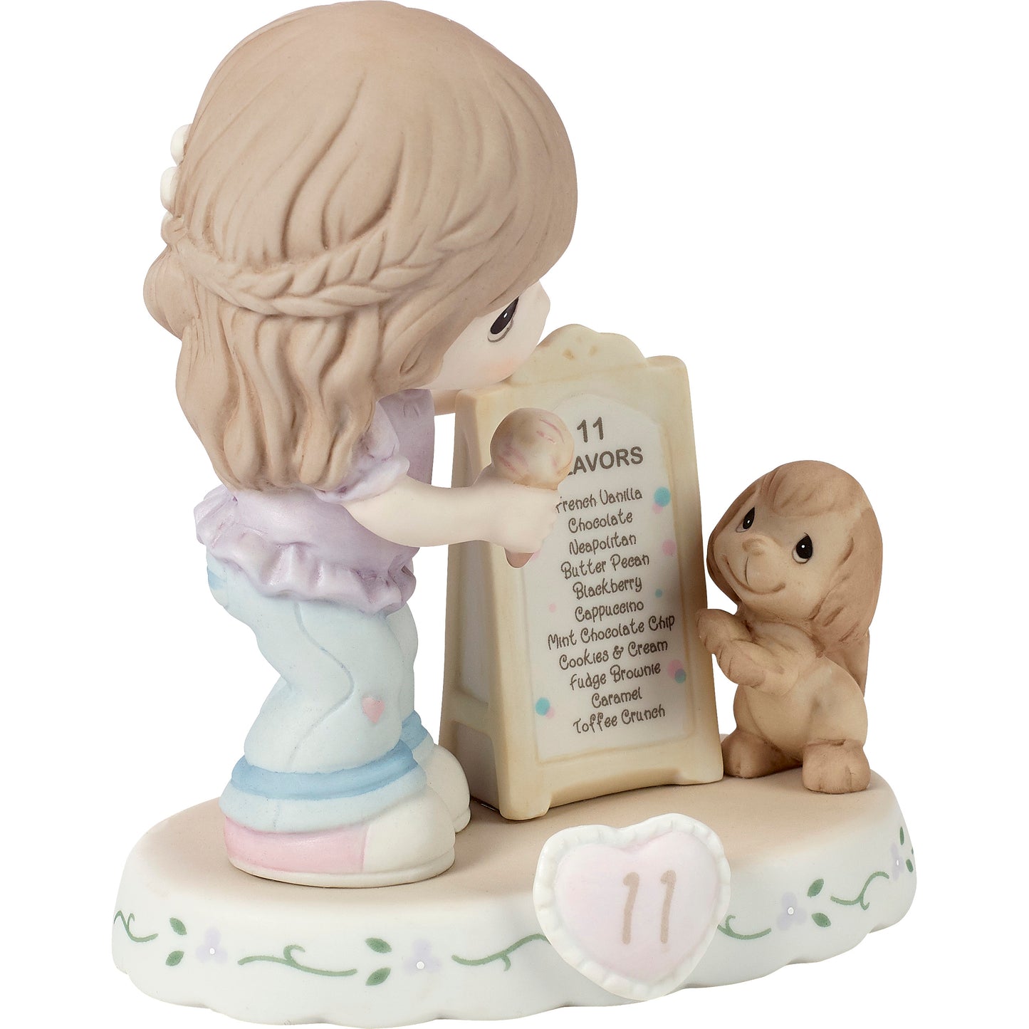 Growing In Grace, Age 11, Brunette Girl Figurine