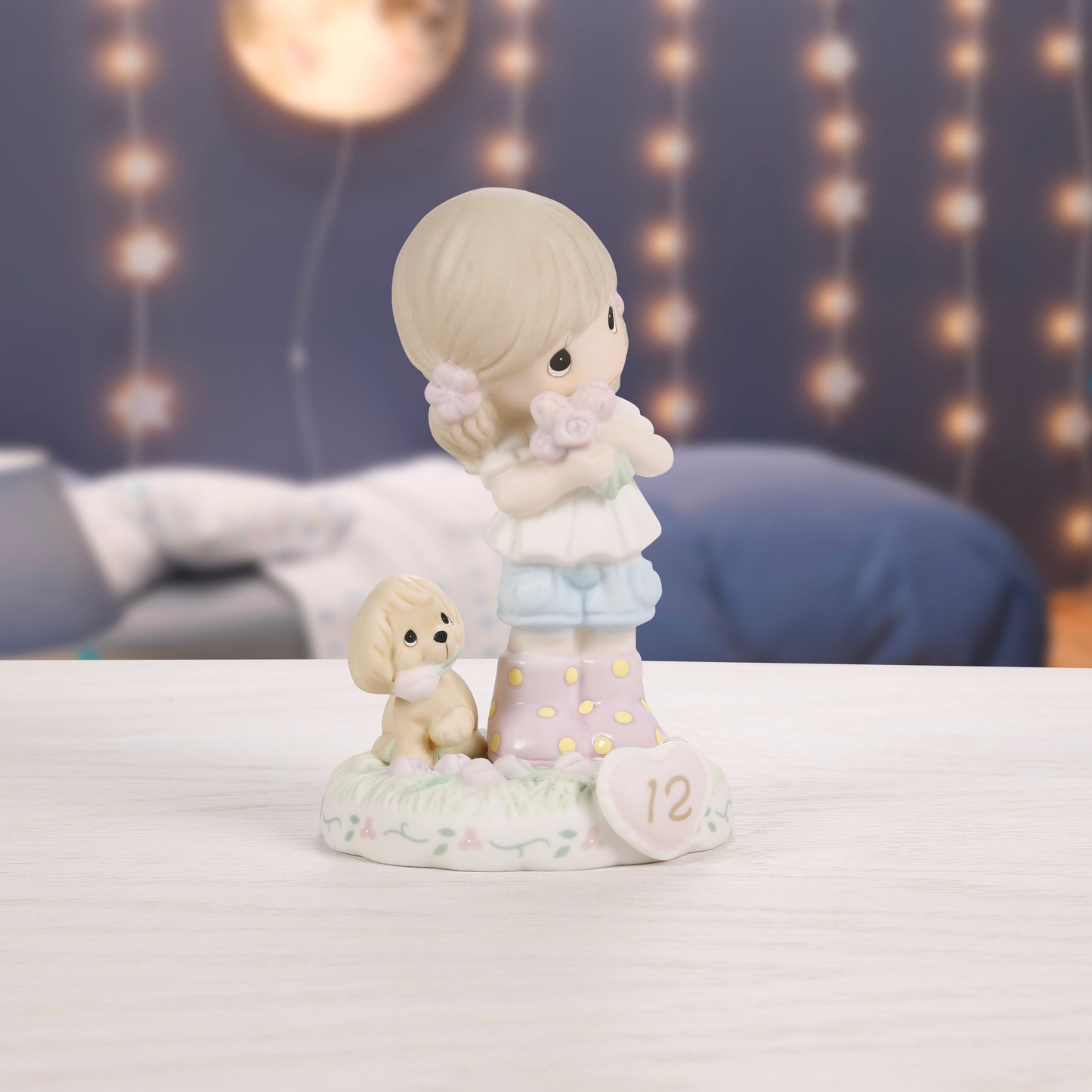 Growing In Grace, Age 12, Brunette Girl Figurine