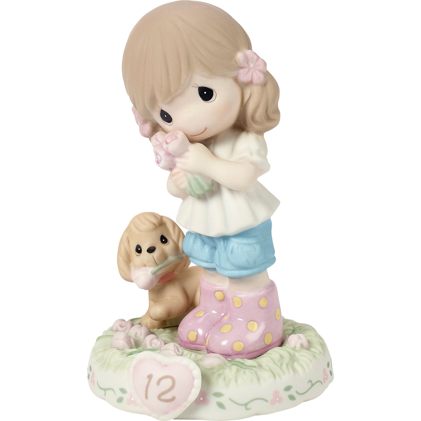 Growing In Grace, Age 12, Brunette Girl Figurine