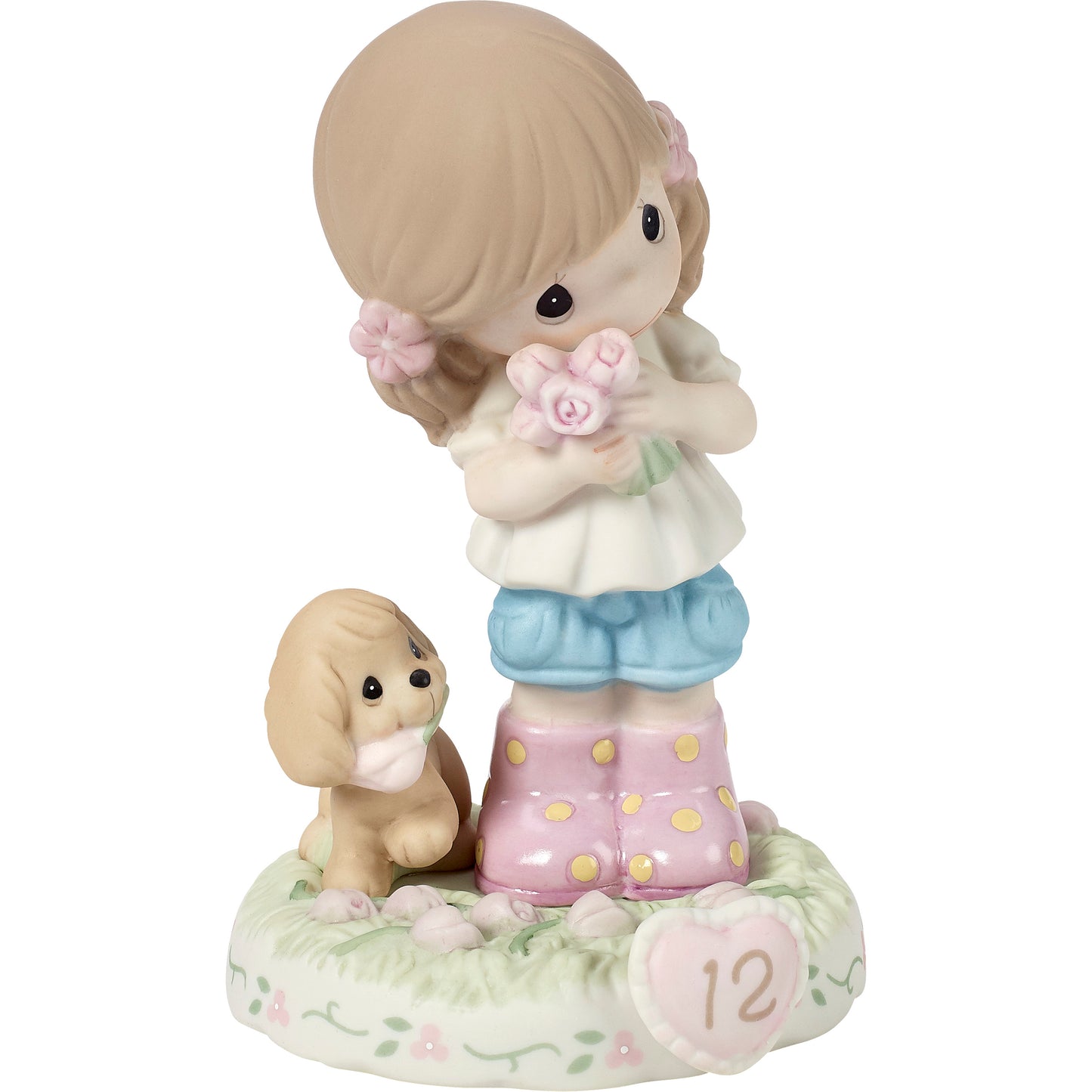Growing In Grace, Age 12, Brunette Girl Figurine