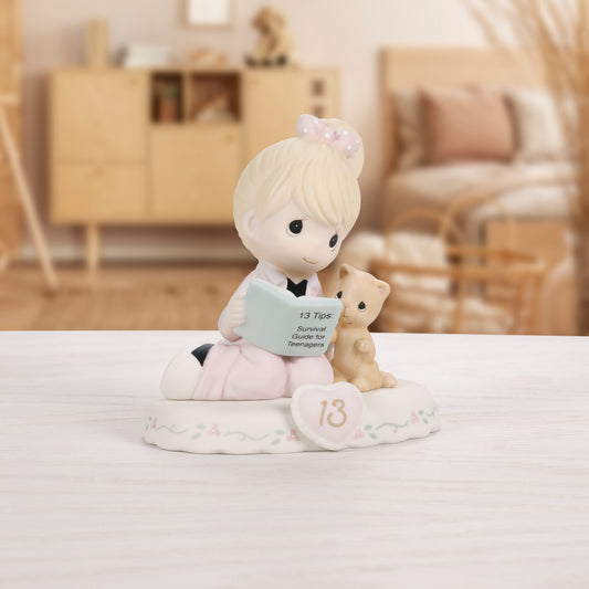 Growing In Grace, Age 13, Blonde Girl Figurine