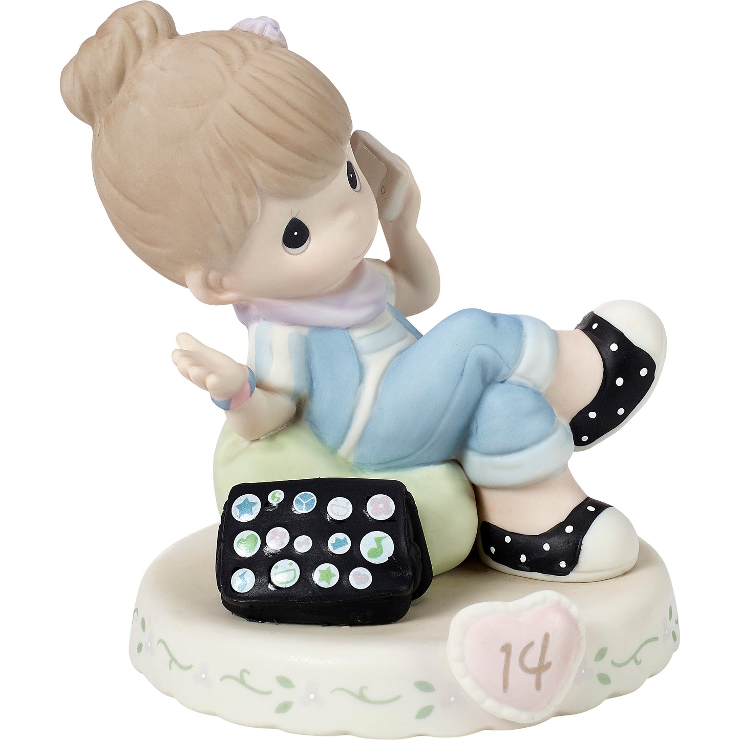 Growing In Grace, Age 14, Brunette Girl Figurine