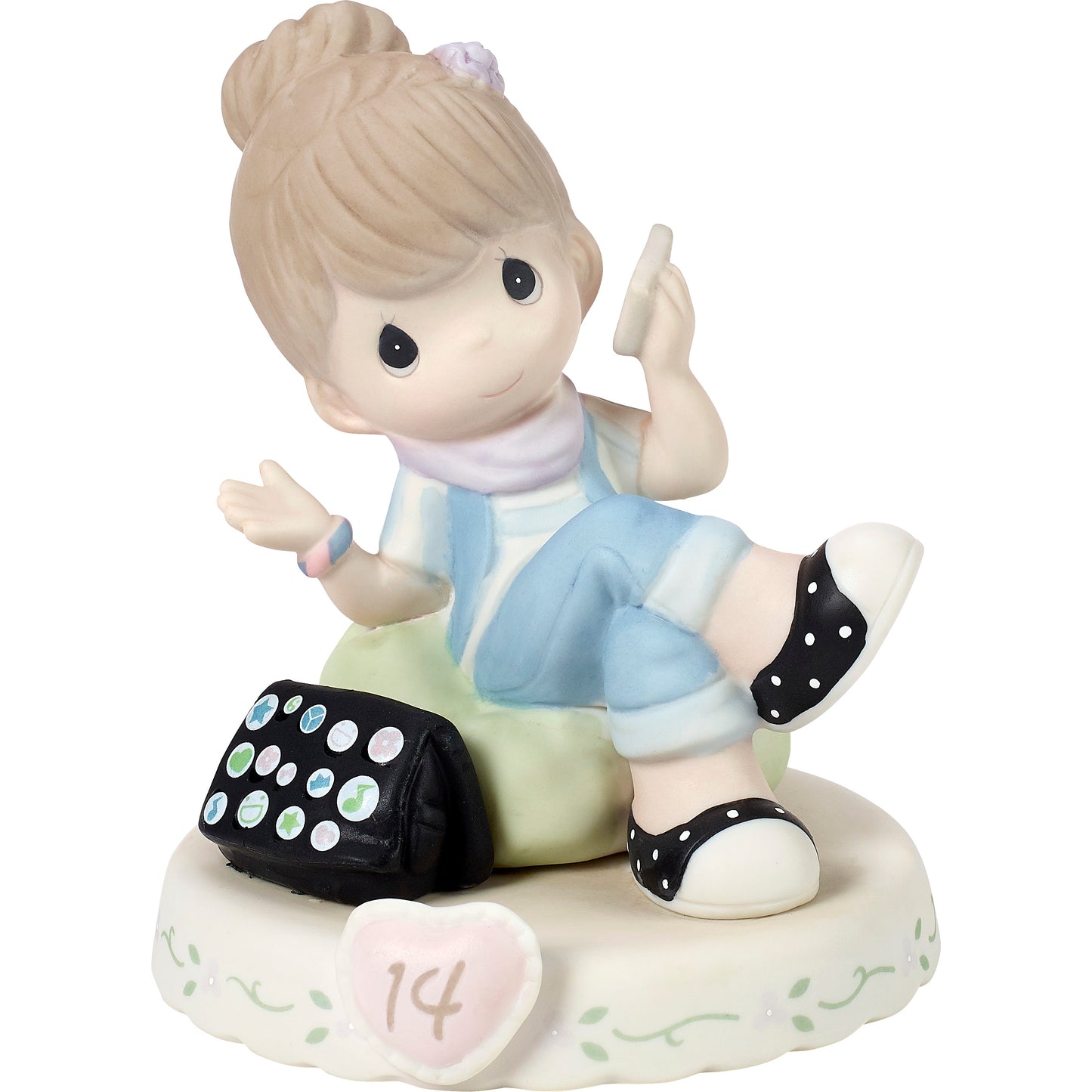 Growing In Grace, Age 14, Brunette Girl Figurine