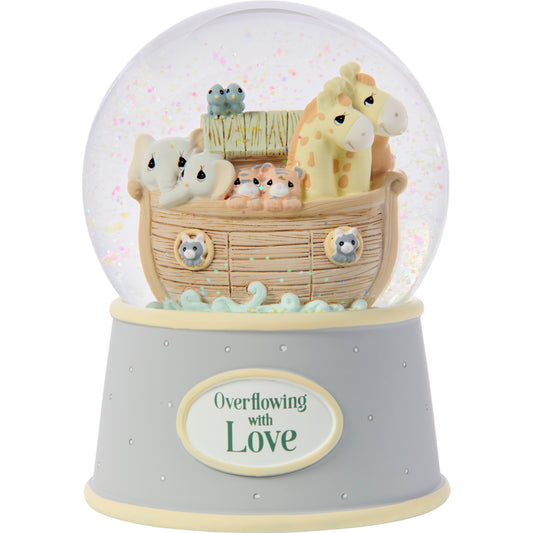 Overflowing With Love Noahs Ark Baby Snow Globe