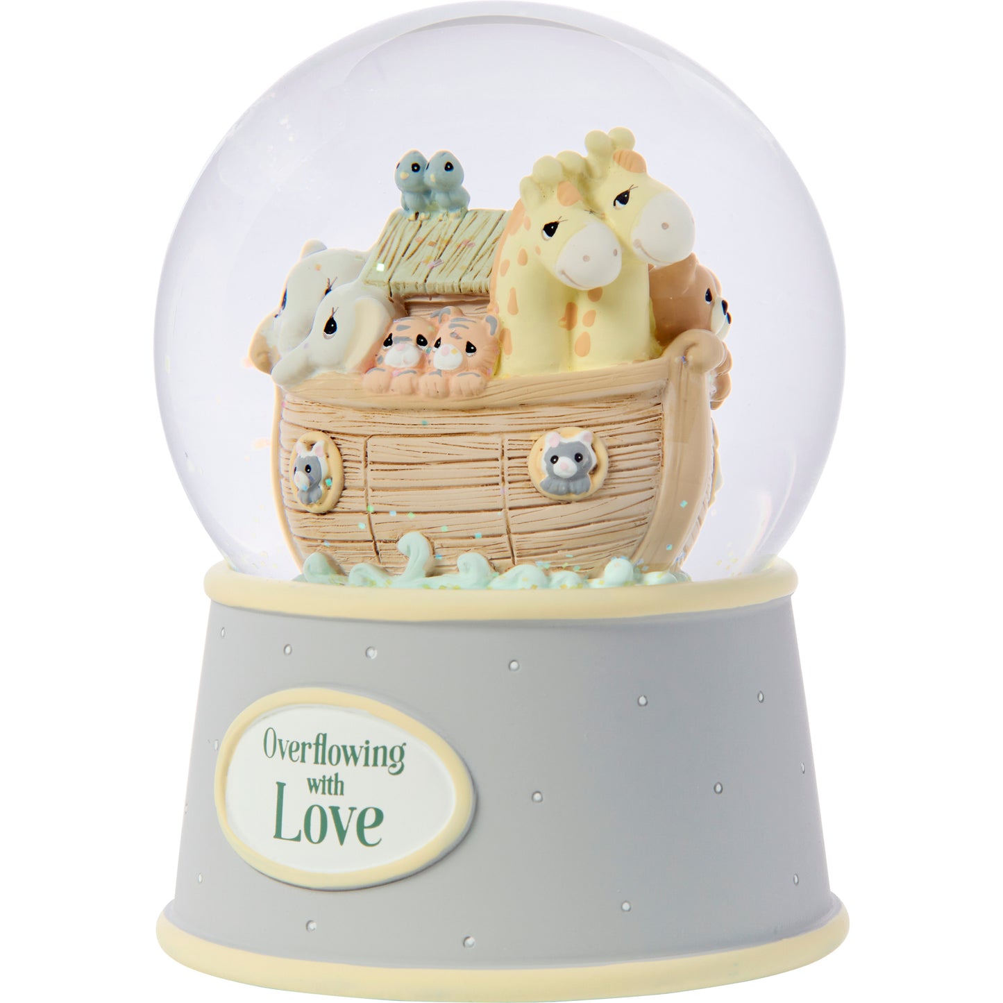 Overflowing With Love Noahs Ark Baby Snow Globe