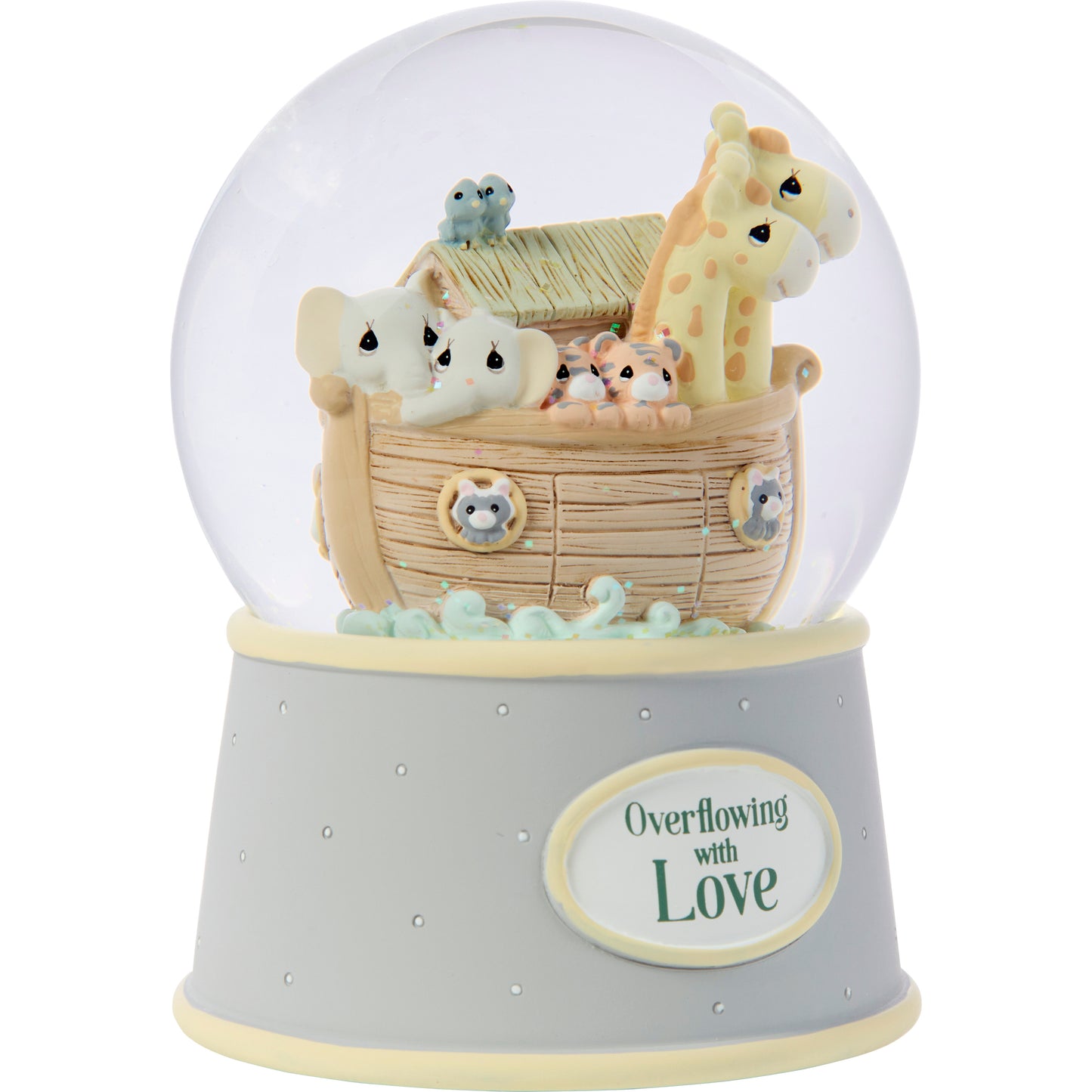 Overflowing With Love Noahs Ark Baby Snow Globe