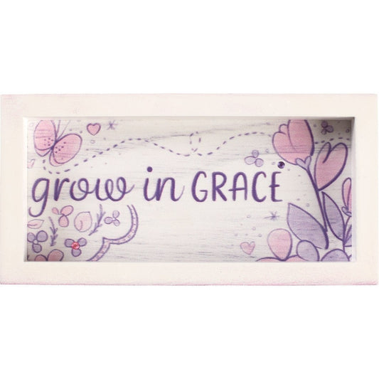 Grow In Grace, Trinket Tray, Wood