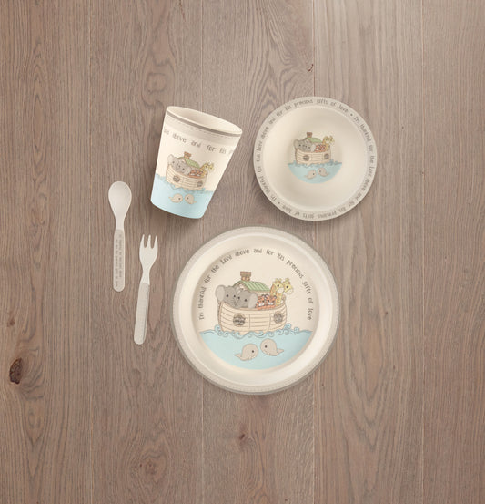 5-Piece Noah's Ark Mealtime Gift Set