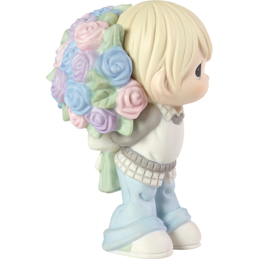 Love You Bunches, Mom!, Bisque Porcelain Figurine, Boy