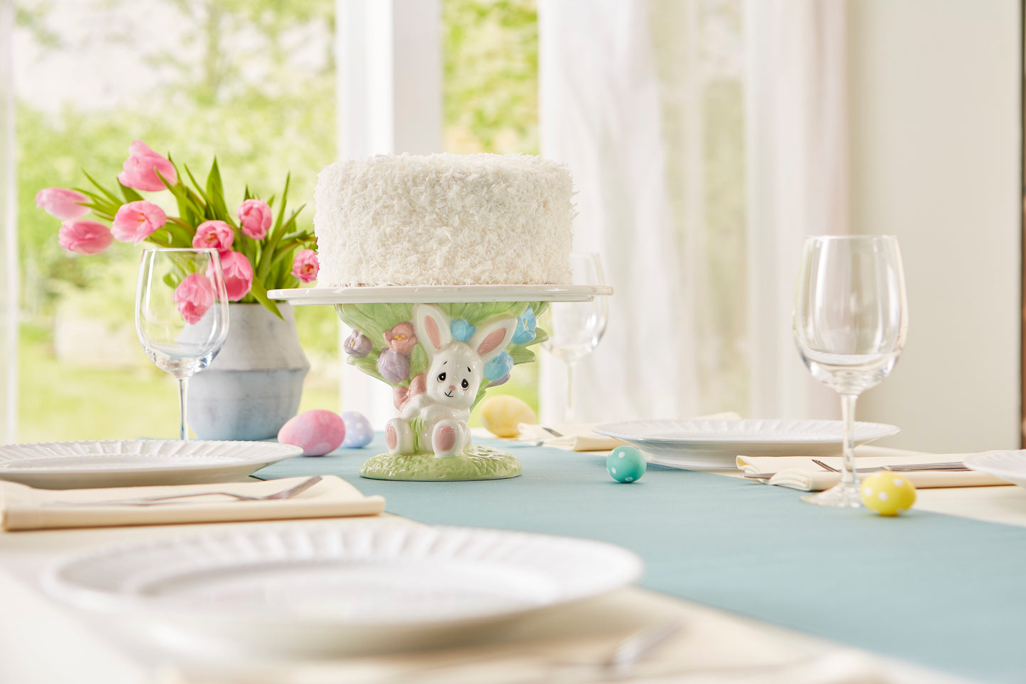 Rejoice In The Little Things Pedestal Plate