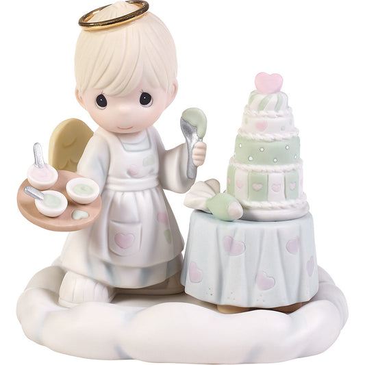 A Heavenly Moment To Celebrate Chapel Exclusive Bisque Porcelain Figurine