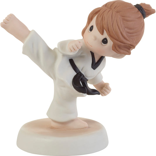 Kick Like A Girl Brunette Figurine