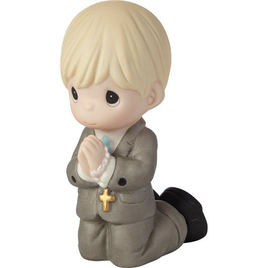 Remembrance Of My First Communion Boy Figurine, Blond
