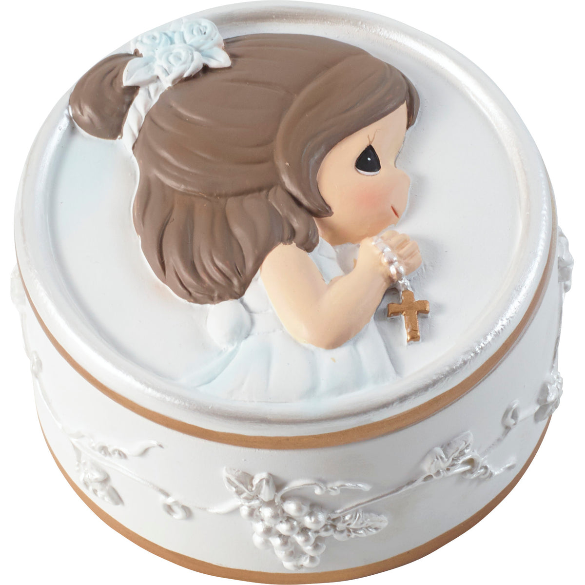 Faith Is The Light That Guides You Girl Rosary Box with Rosary