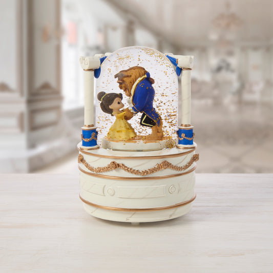 True Beauty Is Found Within Beauty And The Beast Musical Snow Globe