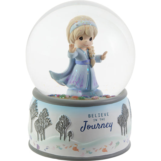 Believe In The Journey Disney Elsa Musical Snow Globe