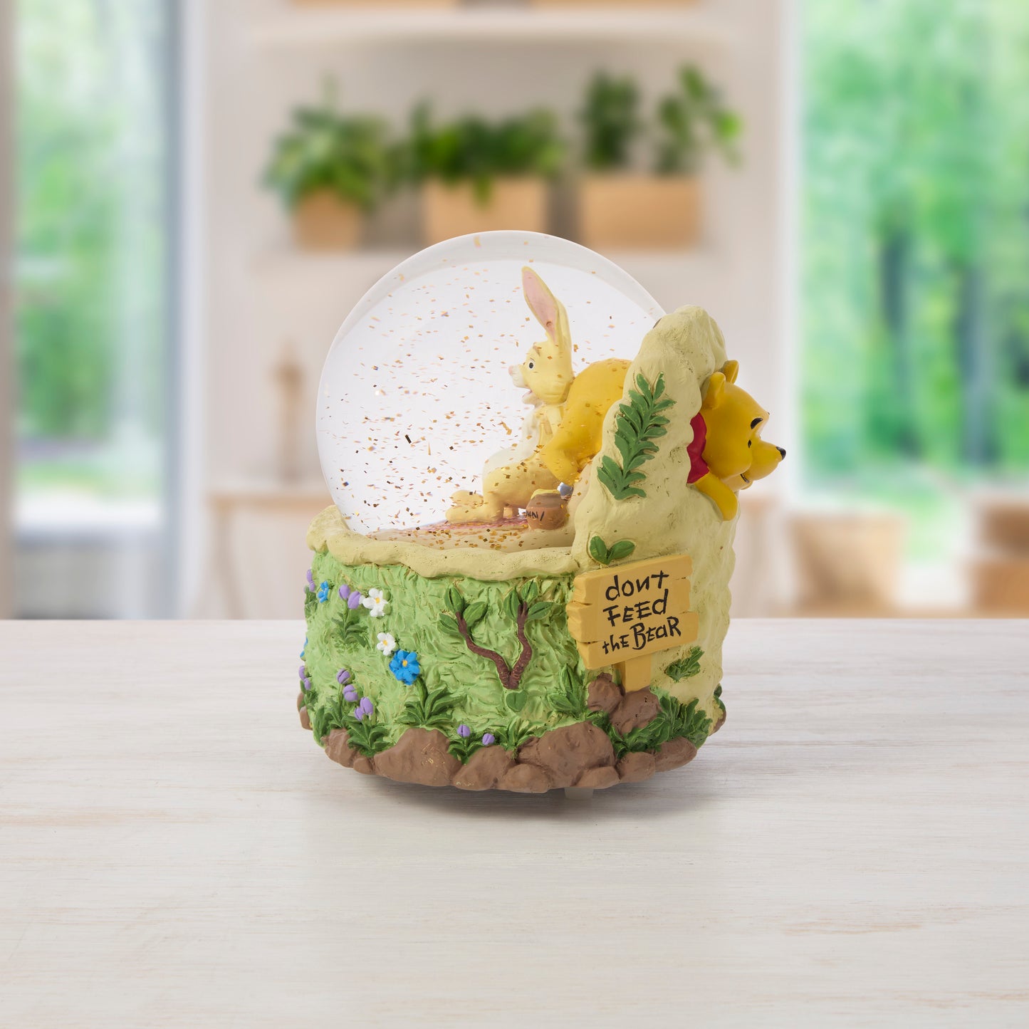 Don't Feed The Bear Winnie The Pooh Musical Snow Globe