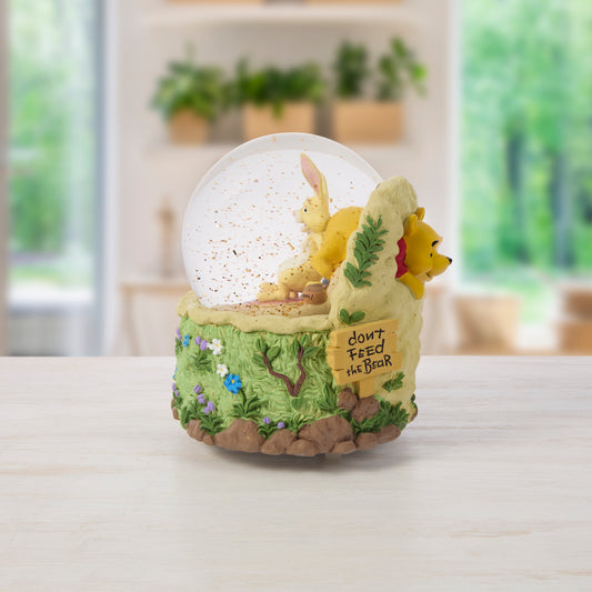Don't Feed The Bear Winnie The Pooh Musical Snow Globe
