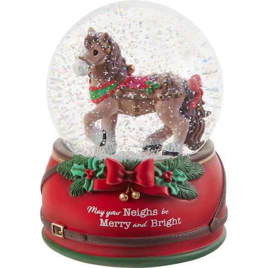 May Your Neighs Be Merry And Bright Annual Animal Snow Globe