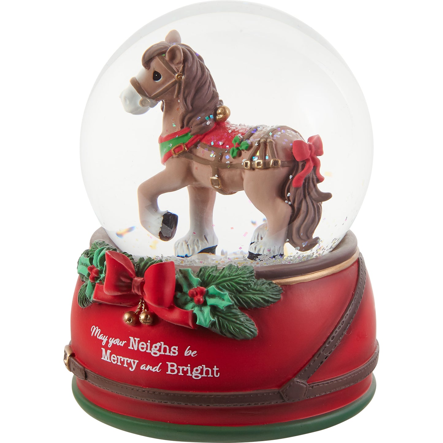 May Your Neighs Be Merry And Bright Annual Animal Snow Globe