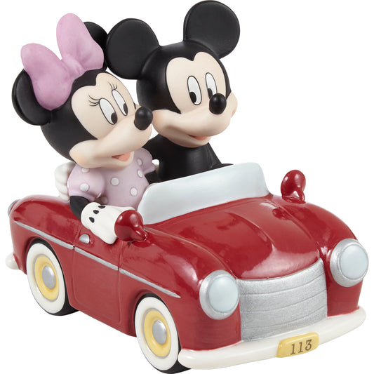 Disney You Sped Away With My Heart Mickey Mouse and Minnie Mouse Figurine