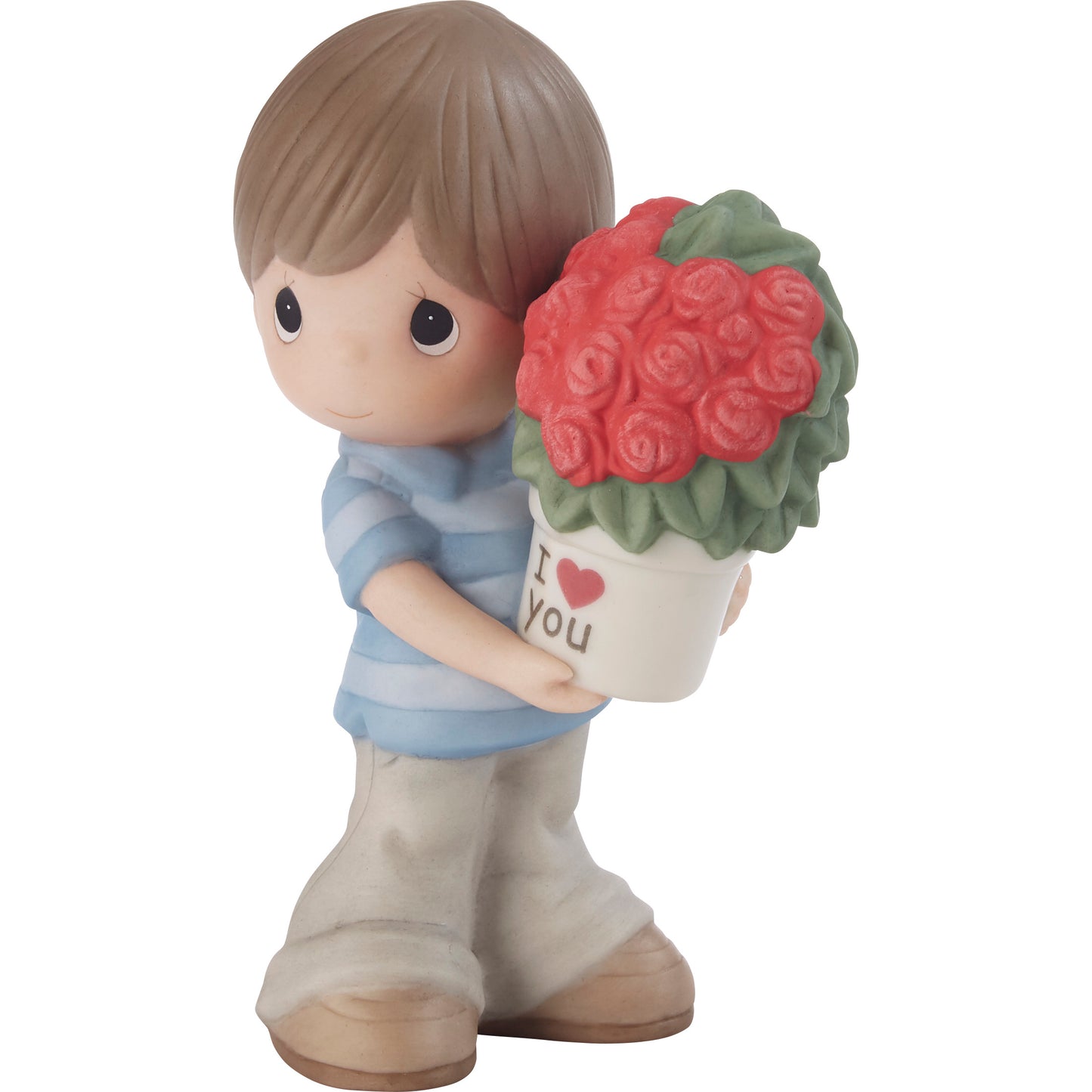 My Love For You Continues To Grow Brunette Boy Figurine
