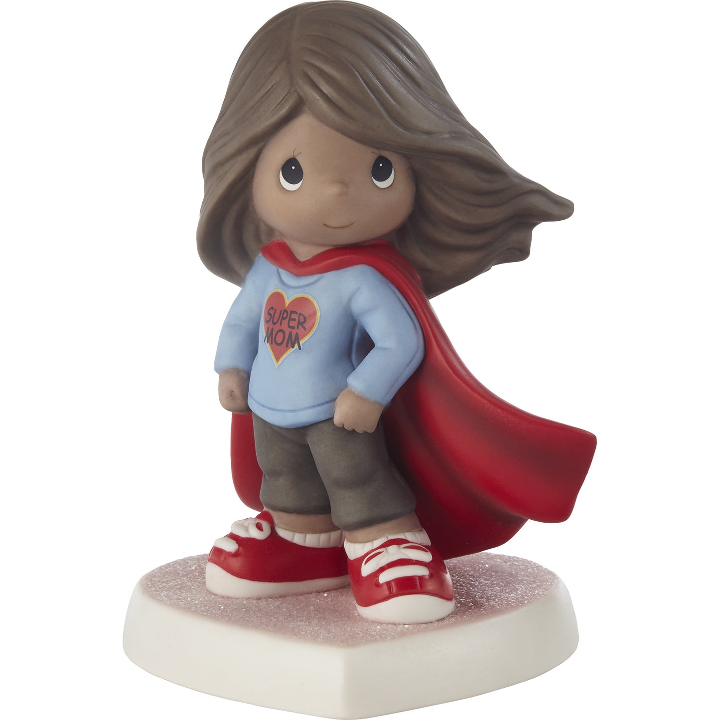 You're My Super Mom Brunette Hair/Dark Skin Figurine