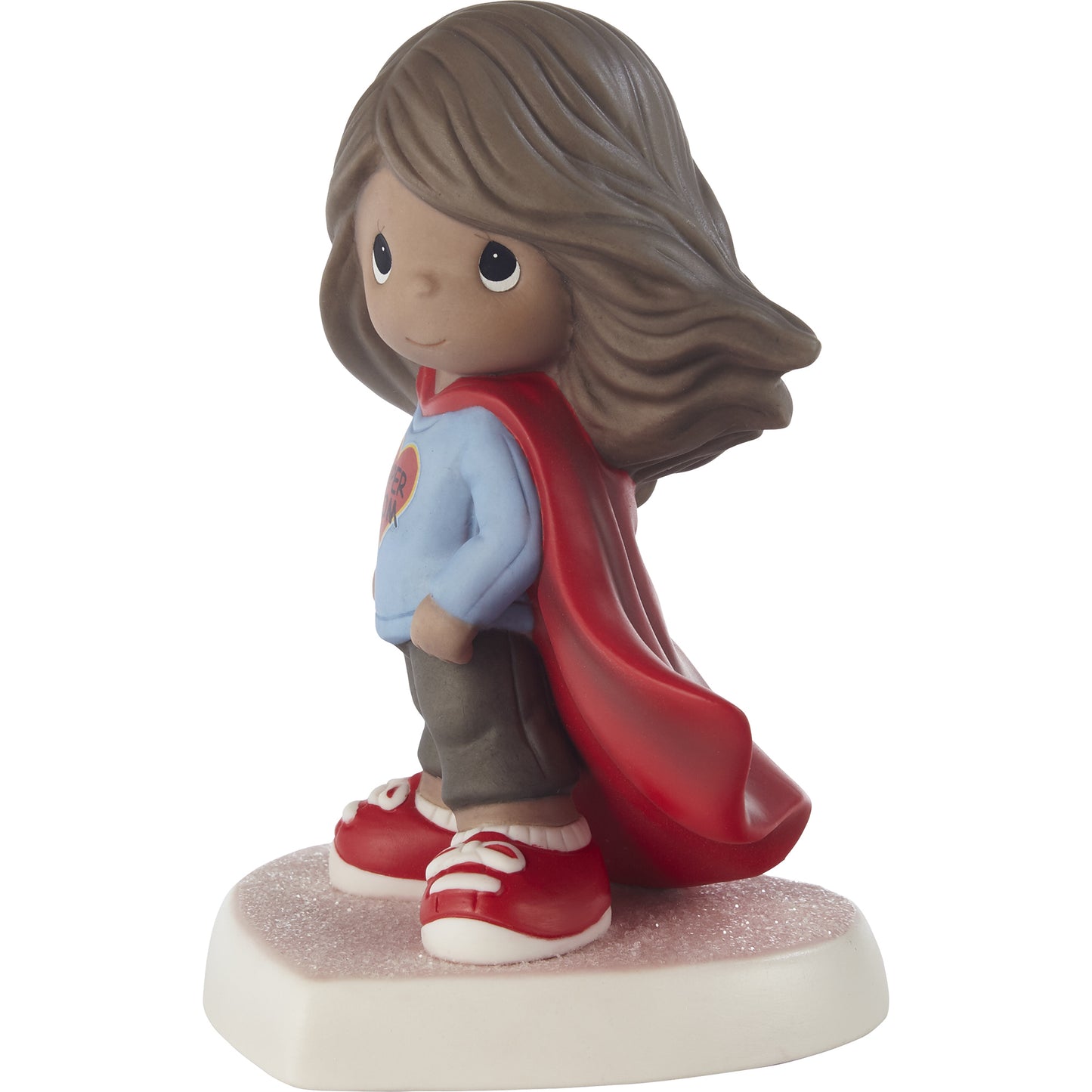 You're My Super Mom Brunette Hair/Dark Skin Figurine