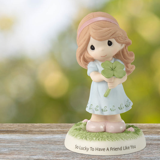 So Lucky To Have A Friend Like You Brunette Figurine