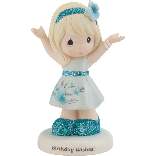 Birthday Wishes! Blonde Hair/Light Skin Figurine