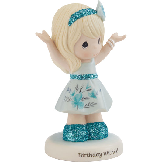 Birthday Wishes! Blonde Hair/Light Skin Figurine