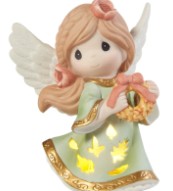 Wreathed In Autumn Beauty LED Figurine