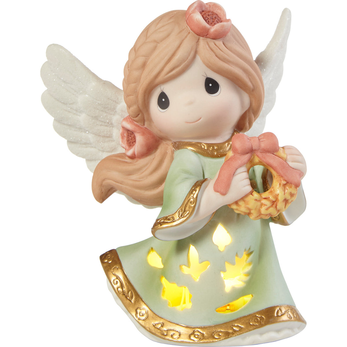Wreathed In Autumn Beauty LED Figurine