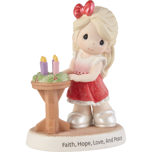 Wishing You Faith, Hope, Love, And Peace Figurine